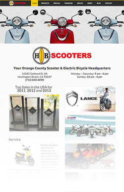 HB Scooters Website